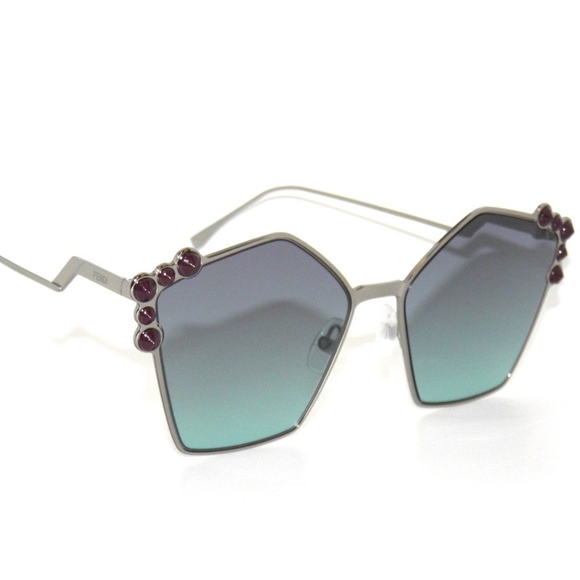FENDI FF0261/S  RUTHENIUM/BLUE GRADIENT SUNGLASSES main image 5